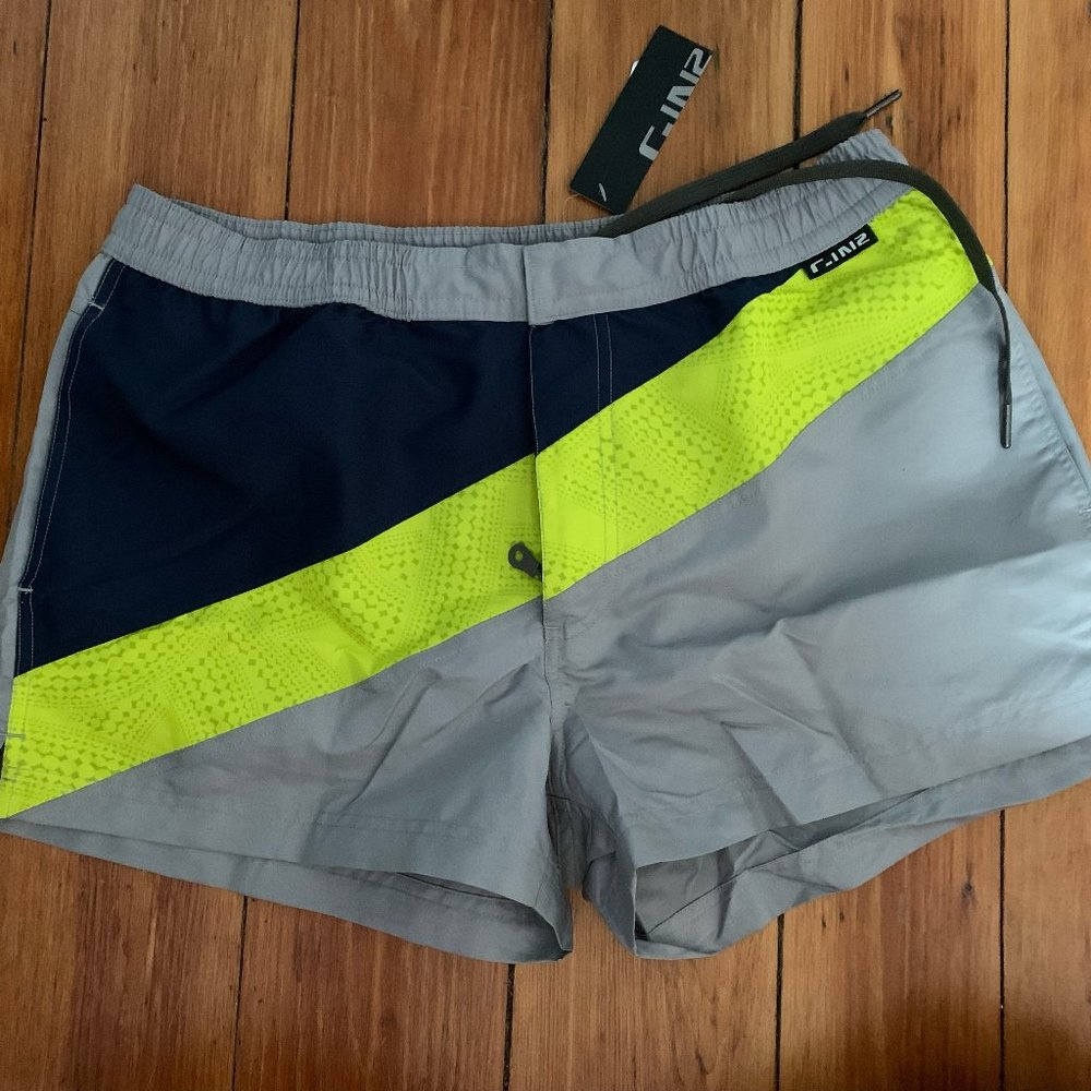 C-IN2 Chain-Grey-Talismani Woven Swim Short